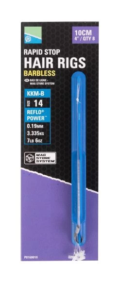 KKM-M Mag Store Rapid Stop Hair Rigs 4”