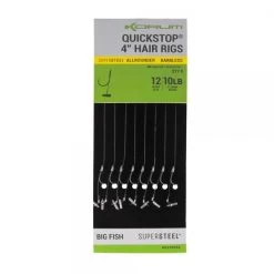 Supersteel Big Fish Quickstop 4” Hair Rigs Barbless