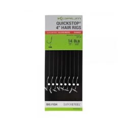 Quickstops 4” Hair Rigs Barbed -Visuitrusting Winkel supersteel big fish quickstops 4 hair rigs barbed 1